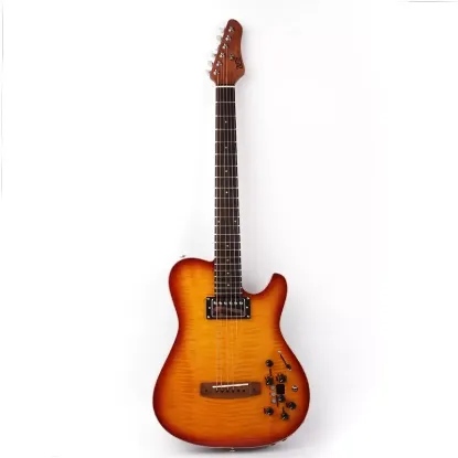 Picture of Hybrid electric acoustic guitar built in effect portable travel silent