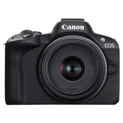 Picture of Canon EOS R50 Mirrorless Digital Camera with RF-S 18-45mm IS STM Lens Black
